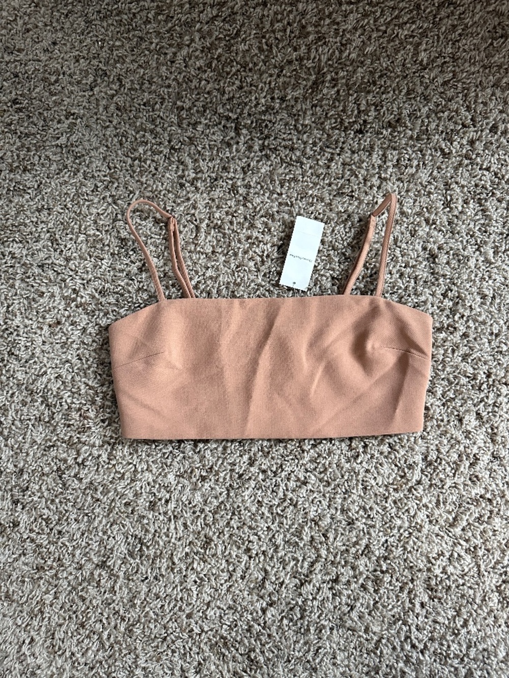 Abercrombie Beige Cropped Top – Size S | New with Tags